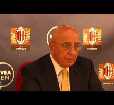 AC MILAN Galliani e Inzaghi