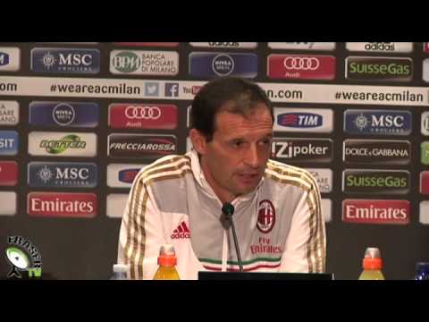 AC MILAN Conferenza Allegri pre Lazio