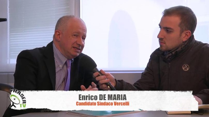 ELEZIONI COMUNALI di VERCELLI: parla Enrico DE MARIA candidato C Destra