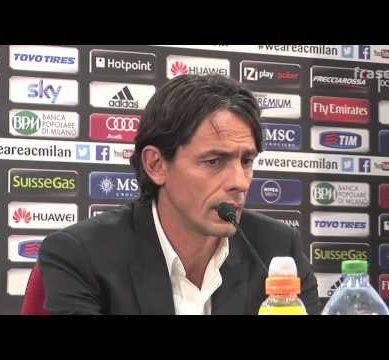 AC MILAN, F. Inzaghi pre Lazio