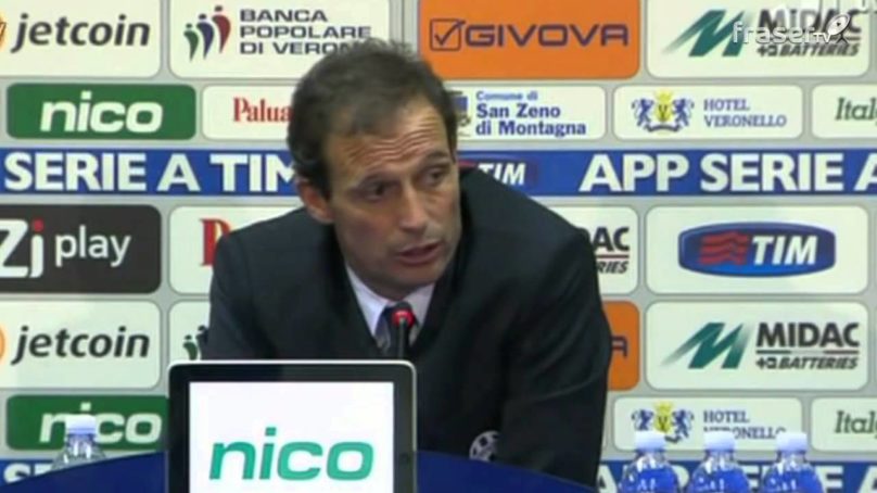 FC JUVENTUS, Allegri post Chievo