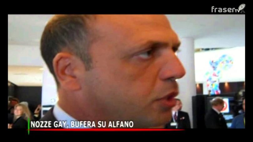 NOZZE GAY, bufera su Alfano