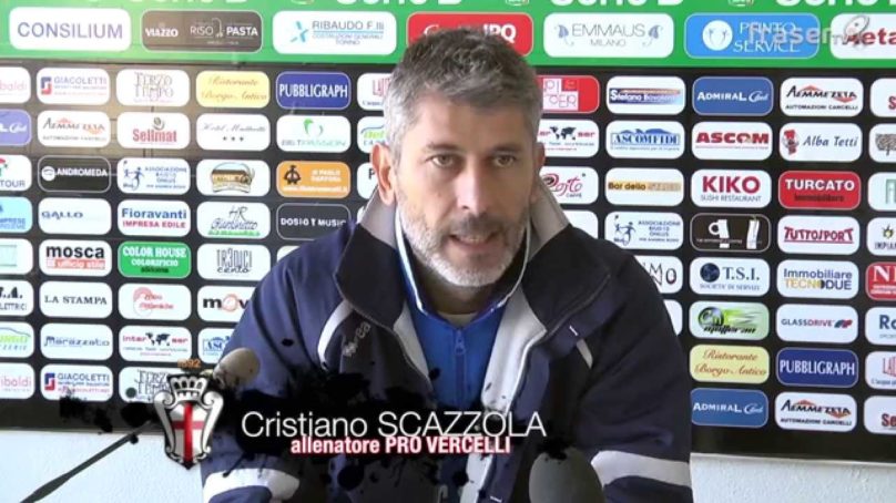 PRO VERCELLI: la conf. di mister C. SCAZZOLA prima di Vicenza