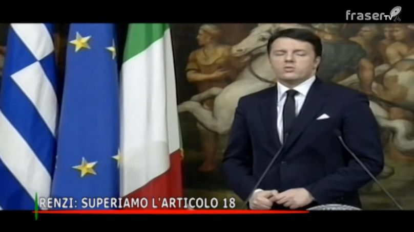 Renzi, superiamo l’art. 18