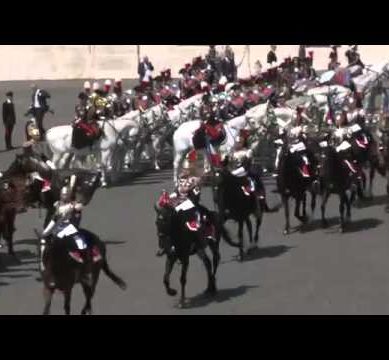 Cambio solenne della Guardia d’Onore al Quirinale