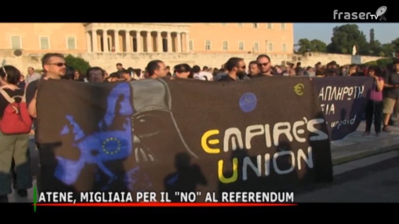 Atene, migliaia per il “NO” al referendum