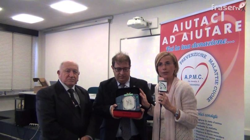 L’APMC dona il defibrillatore all’istituto Volta di Alessandria