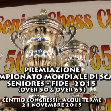 Acqui T. Premiazione campionato mondiale di scacchi