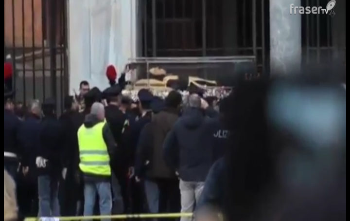 Le spoglie di Padre Pio arrivate a San Lorenzo fuori le Mura