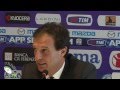 FIORENTINA vs MILAN  2-2  dopo, Allegri e Montella